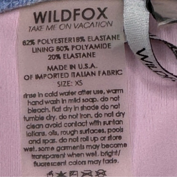 NWT Wildfox Blue/Purple Ombré String Bikini XS - Picture 5 of 6